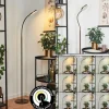 hofstein Lampadaire Haltia LED Bronze, 1 lumière* Lampes En Verre