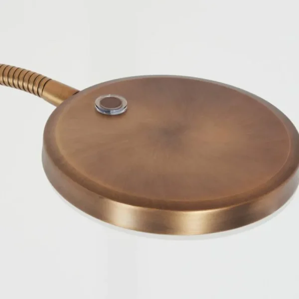 hofstein Lampadaire Haltia LED Bronze, 1 lumière* Lampes En Verre