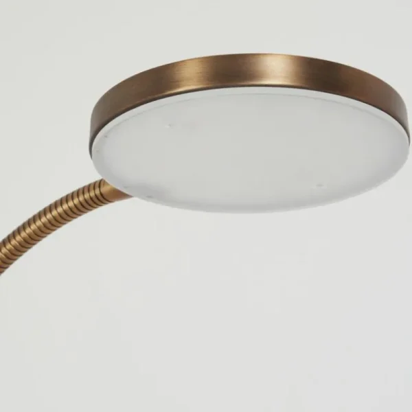 hofstein Lampadaire Haltia LED Bronze, 1 lumière* Lampes En Verre