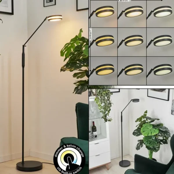 hofstein Lampadaire Huallilemu LED Anthracite, 1 lumière* Lampes Modernes