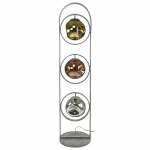 hofstein Lampadaire Stellar Anthracite, 3 lumières* Lampes En Verre