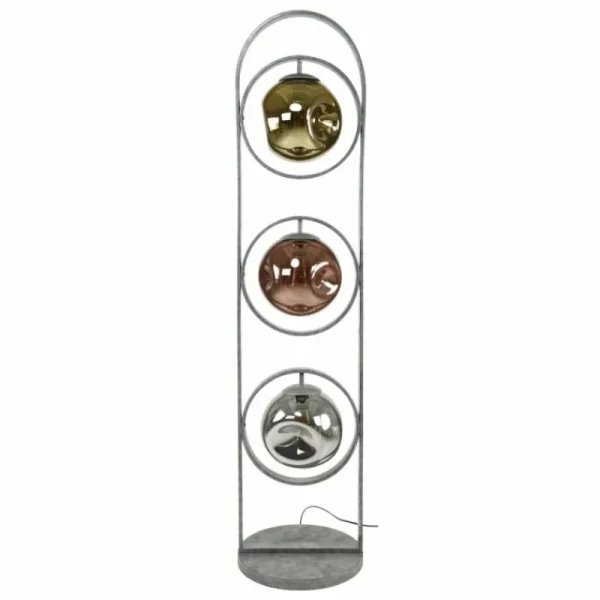 hofstein Lampadaire Stellar Anthracite, 3 lumières* Lampes En Verre