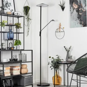 hofstein Lampadaire à vasque Choupico LED Noir, 2 lumières* Lampes Modernes