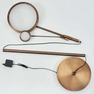 hofstein Lampadaire à vasque Huallilemu LED Vieux laiton, 2 lumières* Lampes Modernes