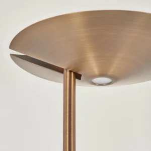 hofstein Lampadaire à vasque Murca LED Vieux laiton, 2 lumières* Lampes Modernes
