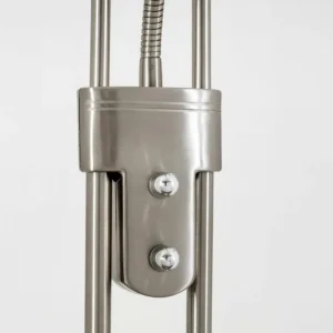 hofstein Lampadaire à vasque Biot LED Nickel mat, 2 lumières* Lampes Modernes