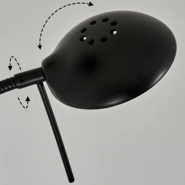 hofstein Lampadaire à vasque Chanlus LED Noir, 1 lumière* Lampes Modernes