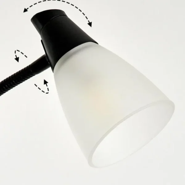 hofstein Lampadaire à vasque Phong LED Noir, 2 lumières* Lampes Modernes