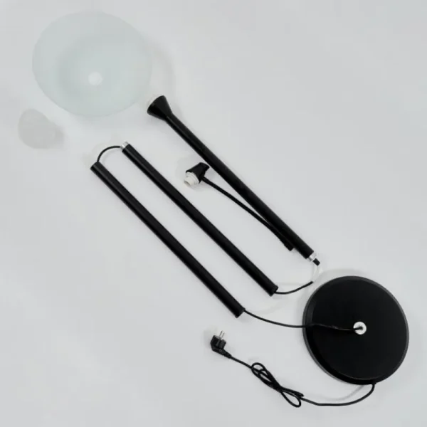 hofstein Lampadaire à vasque Phong LED Noir, 2 lumières* Lampes Modernes
