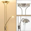 hofstein Lampadaire à vasque Rom LED Nickel mat, 2 lumières* Lampes Modernes
