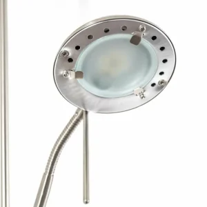 hofstein Lampadaire à vasque Rom LED Nickel mat, 2 lumières* Lampes Modernes