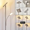 hofstein Lampadaire à vasque Veteli LED Acier inoxydable, 2 lumières* Lampes Modernes