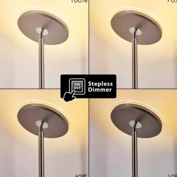 hofstein Lampadaire à vasque Veteli LED Blanc, 2 lumières* Lampes Modernes