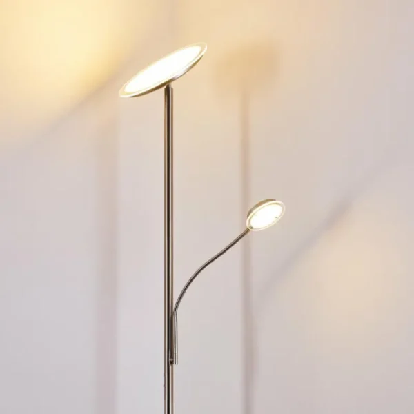 hofstein Lampadaire à vasque Veteli LED Blanc, 2 lumières* Lampes Modernes