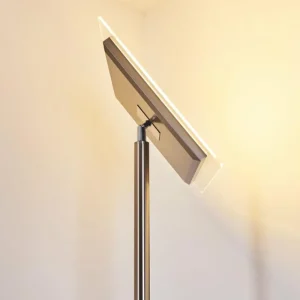 hofstein Lampadaire à vasque Veteli LED Acier inoxydable, 2 lumières* Lampes Modernes