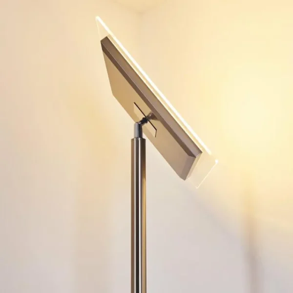 hofstein Lampadaire à vasque Veteli LED Acier inoxydable, 2 lumières* Lampes Modernes