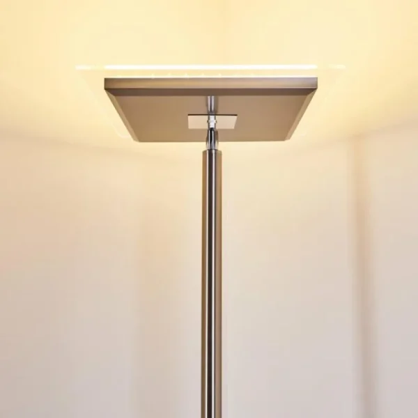 hofstein Lampadaire à vasque Veteli LED Acier inoxydable, 2 lumières* Lampes Modernes