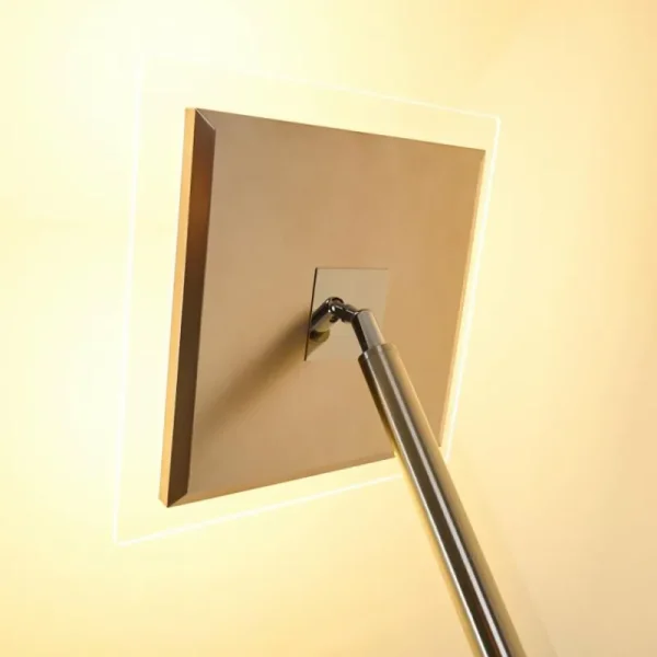 hofstein Lampadaire à vasque Veteli LED Chrome, Nickel mat, 2 lumières* Lampes Modernes