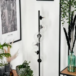 hofstein Lampadaire - Verre 10 cm, 12 cm, 15 cm Remaisnil Clair, 6 lumières* Lampes Modernes