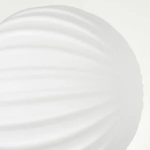 hofstein Lampadaire - Verre 10 cm, 12 cm Remaisnil Blanc, 5 lumières* Lampes Modernes