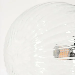 hofstein Lampadaire - Verre 10 cm, 12 cm, 15 cm Remaisnil Clair, 6 lumières* Lampes Modernes