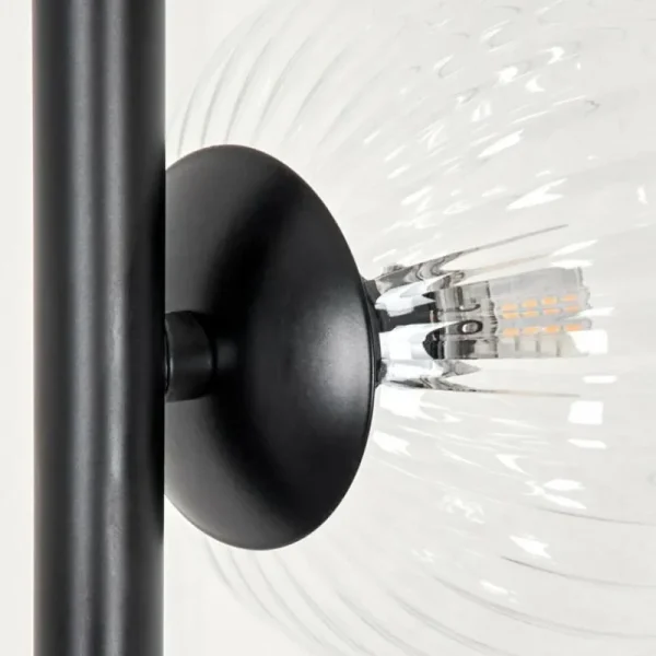 hofstein Lampadaire - Verre 10 cm, 12 cm Remaisnil Clair, 5 lumières* Lampes Modernes
