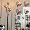 hofstein Lampadaire - Verre 10 cm Bernado Clair, Fumé, 5 lumières* Lampes Modernes