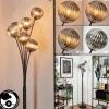 hofstein Lampadaire - Verre 12 cm Bernado Fumé, 6 lumières* Lampes Modernes