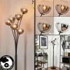 hofstein Lampadaire - Verre 12 cm Bernado Clair, Fumé, 6 lumières* Lampes Modernes