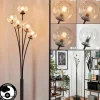 hofstein Lampadaire - Verre 10 cm Bernado Clair, 5 lumières* Lampes Modernes