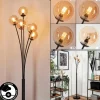 hofstein Lampadaire - Verre 10 cm Bernado Ambre, 5 lumières* Lampes En Verre