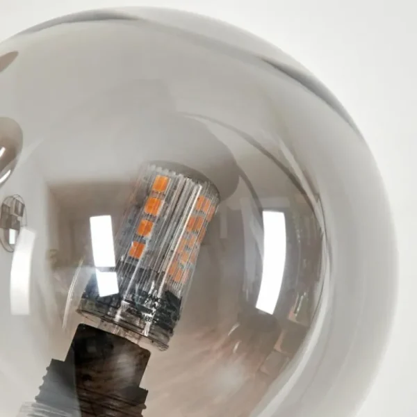 hofstein Lampadaire - Verre 10 cm Bernado Clair, Fumé, 6 lumières* Lampes Modernes