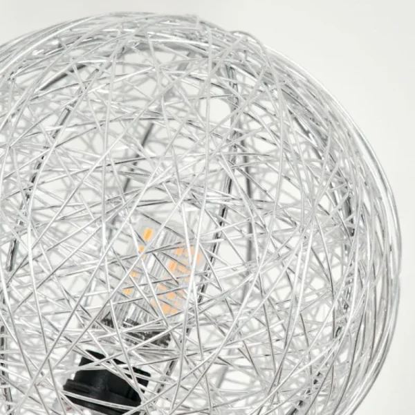 hofstein Lampadaire - Verre 12 cm Bernado Argenté, 6 lumières* Lampes Modernes
