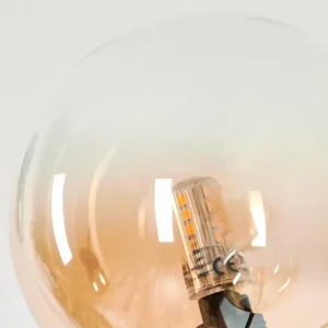 hofstein Lampadaire - Verre 12 cm Bernado Ambre, Clair, 5 lumières* Lampes En Verre