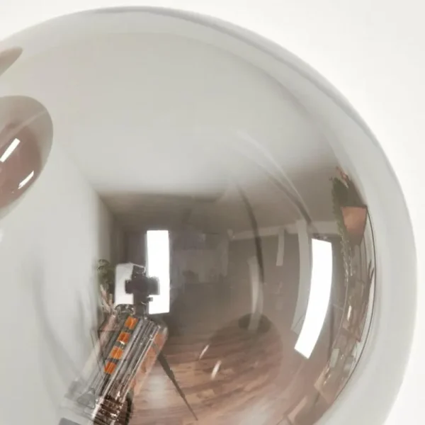 hofstein Lampadaire - Verre 15 cm Bernado Fumé, 3 lumières* Lampes Modernes