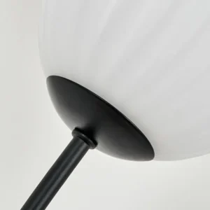 hofstein Lampadaire - Verre 10 cm Bernado Blanc, 3 lumières* Lampes Modernes