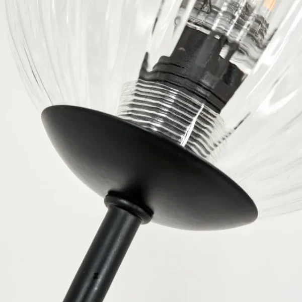 hofstein Lampadaire - Verre 10 cm Bernado Clair, 5 lumières* Lampes Modernes