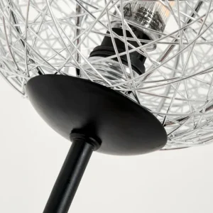 hofstein Lampadaire - Verre 12 cm Bernado Argenté, 6 lumières* Lampes Modernes