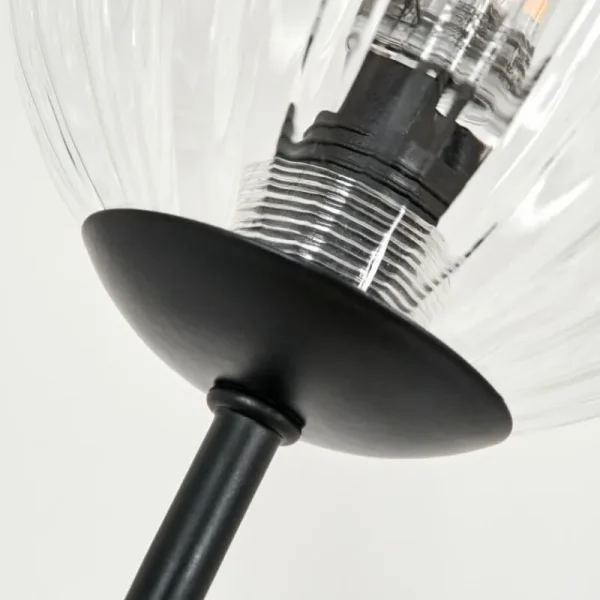 hofstein Lampadaire - Verre 10 cm Bernado Clair, 3 lumières* Lampes Modernes