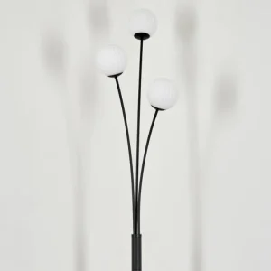 hofstein Lampadaire - Verre 10 cm Bernado Blanc, 3 lumières* Lampes Modernes