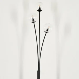 hofstein Lampadaire - Verre 10 cm Bernado Clair, 3 lumières* Lampes Modernes