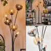 hofstein Lampadaire - Verre 15 cm Gastor Ambre, Clair, Fumé, 6 lumières* Lampes Modernes