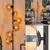 hofstein Lampadaire - Verre 15 cm Gastor Ambre, 6 lumières* Lampes En Verre