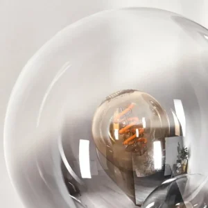hofstein Lampadaire - Verre 15 cm Gastor Clair, Fumé, 5 lumières* Lampes Modernes