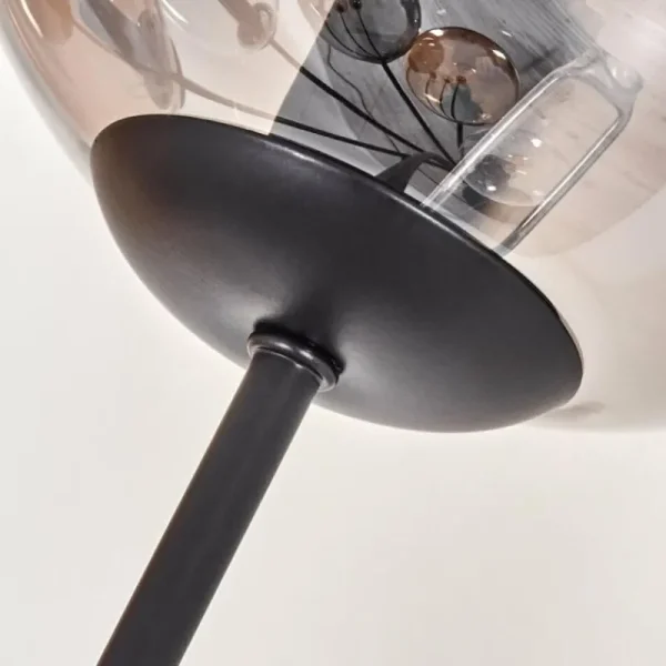 hofstein Lampadaire - Verre 15 cm Gastor Ambre, Clair, Fumé, 6 lumières* Lampes Modernes