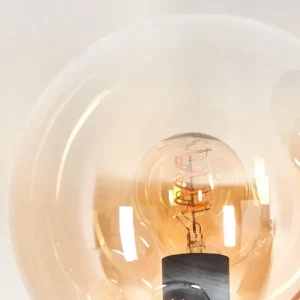 hofstein Lampadaire - Verre 15 cm Gastor Ambre, Clair, Fumé, 5 lumières* Lampes Modernes