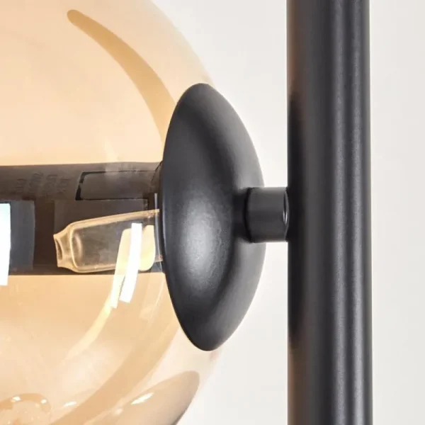 hofstein Lampadaire - Verre 15 cm Gastor Ambre, Clair, Fumé, 6 lumières* Lampes Modernes