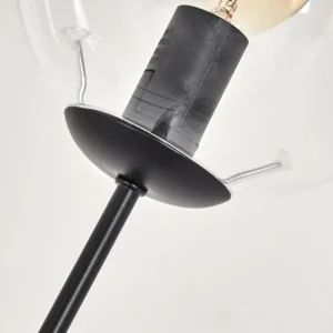 hofstein Lampadaire - Verre 15 cm Gastor Clair, 3 lumières* Lampes En Verre