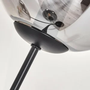 hofstein Lampadaire - Verre 15 cm Gastor Clair, Fumé, 3 lumières* Lampes Modernes