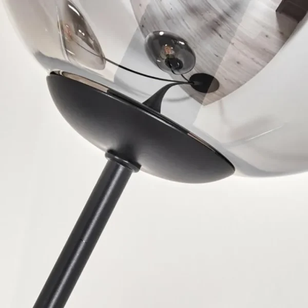 hofstein Lampadaire - Verre 15 cm Gastor Clair, Fumé, 3 lumières* Lampes Modernes